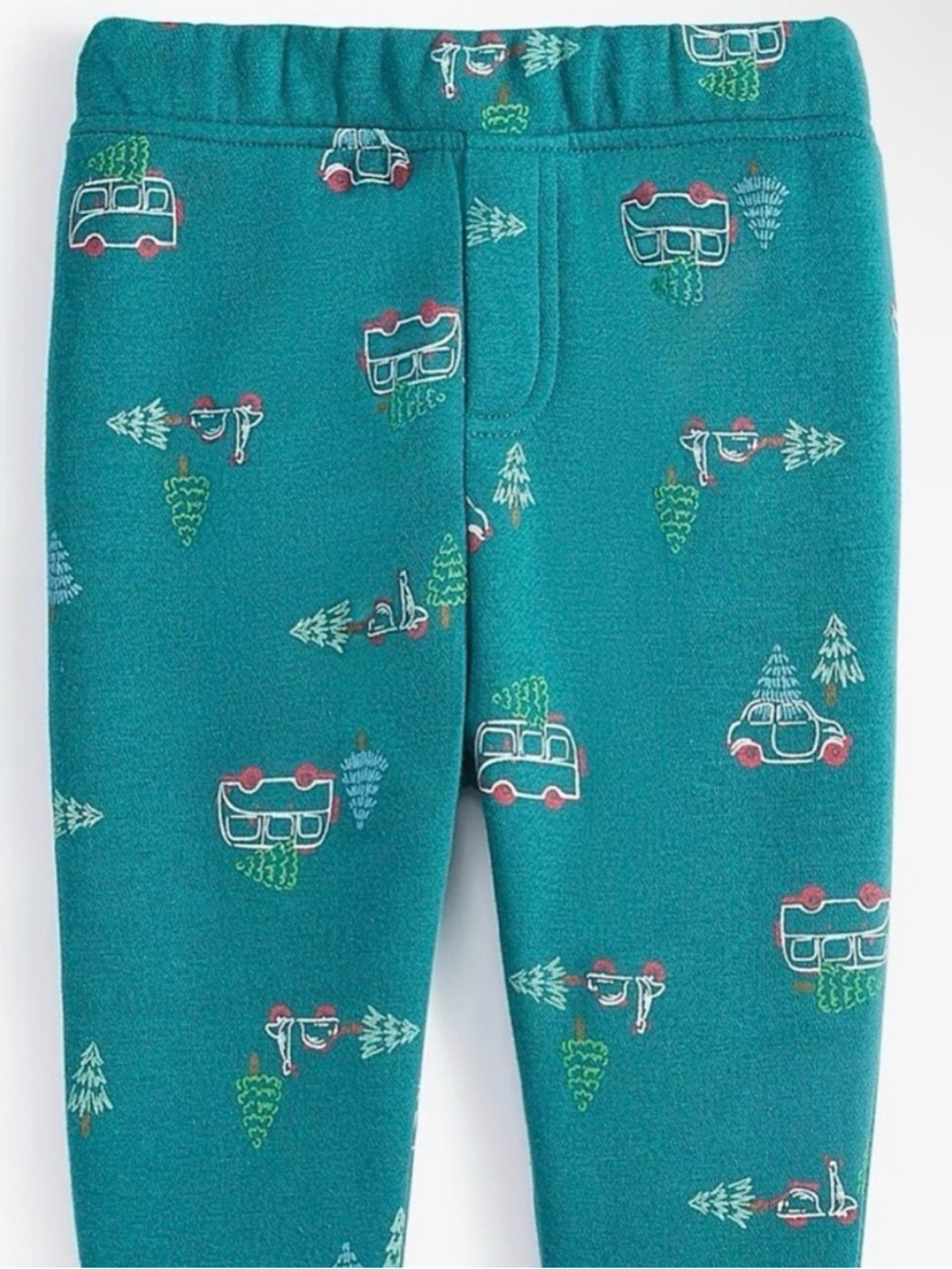 First Impressions Baby Boys Fleece Pants 12M Tree & Truck Print Pull-On